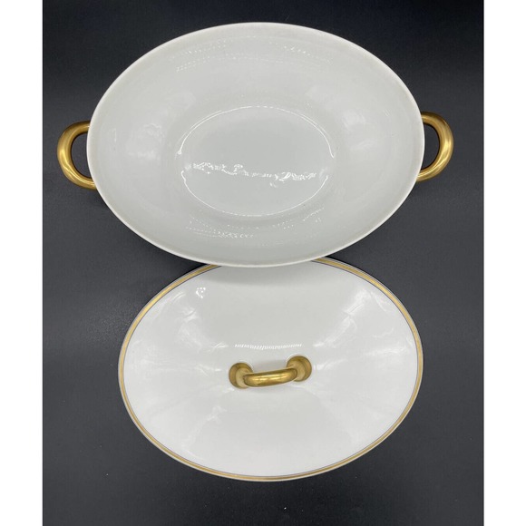 Haviland And Co. Limoges Covered Vegetable Bowl 9 1/2" Soup Tureen Casserole - Picture 8 of 13